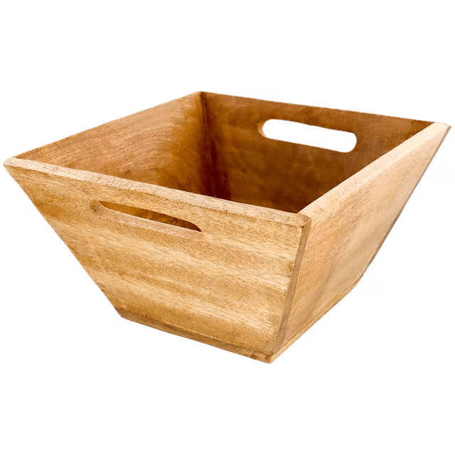 Mangohouten schaal Met Handvaten 25 x 24