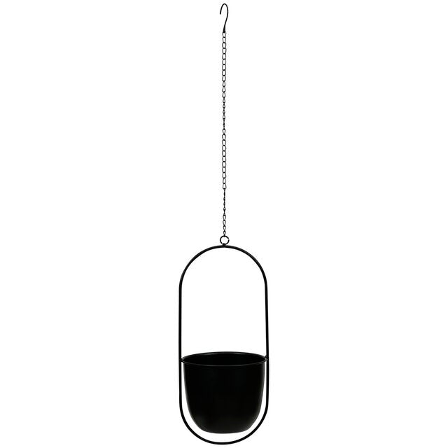 Metalen Pot Plantenhanger Zwart
