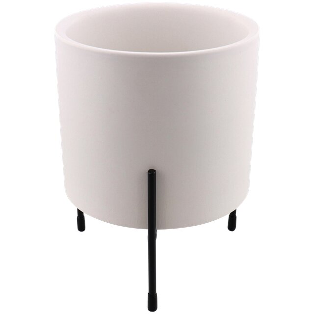 Keramische pot op standaard Wit