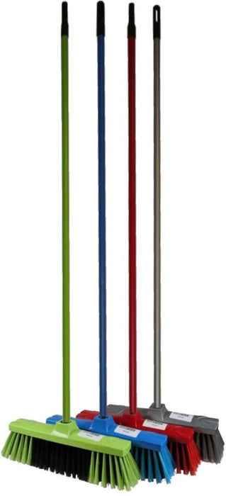 Kamerveger Bezem Zacht met Steel 130 cm