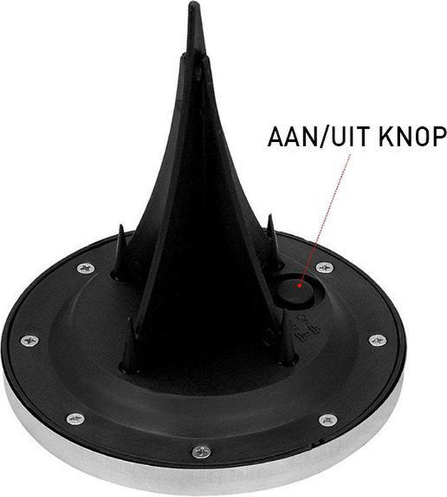 4 x LED Solar Grondspot Zwart - Solar Tuinverlichting - Buitenlamp - Tuinverlichting op Zonne-Energie