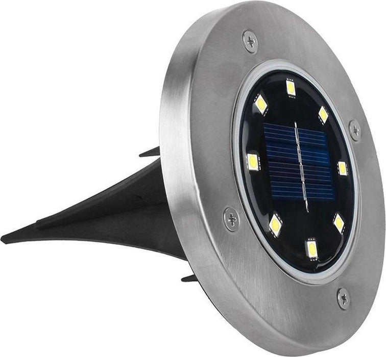 4 x LED Solar Grondspot Zwart - Solar Tuinverlichting - Buitenlamp - Tuinverlichting op Zonne-Energie