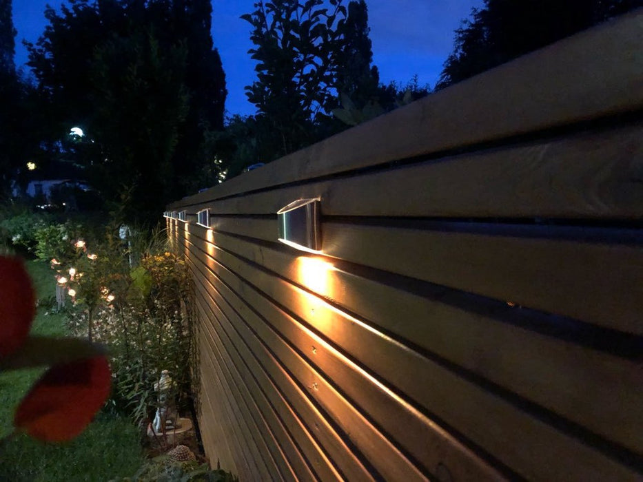 6 Stuks LED Buitenlamp Zonne-Energie RVS Sino