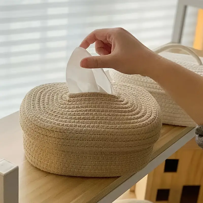 Tissue Houders - Mandje Taupe