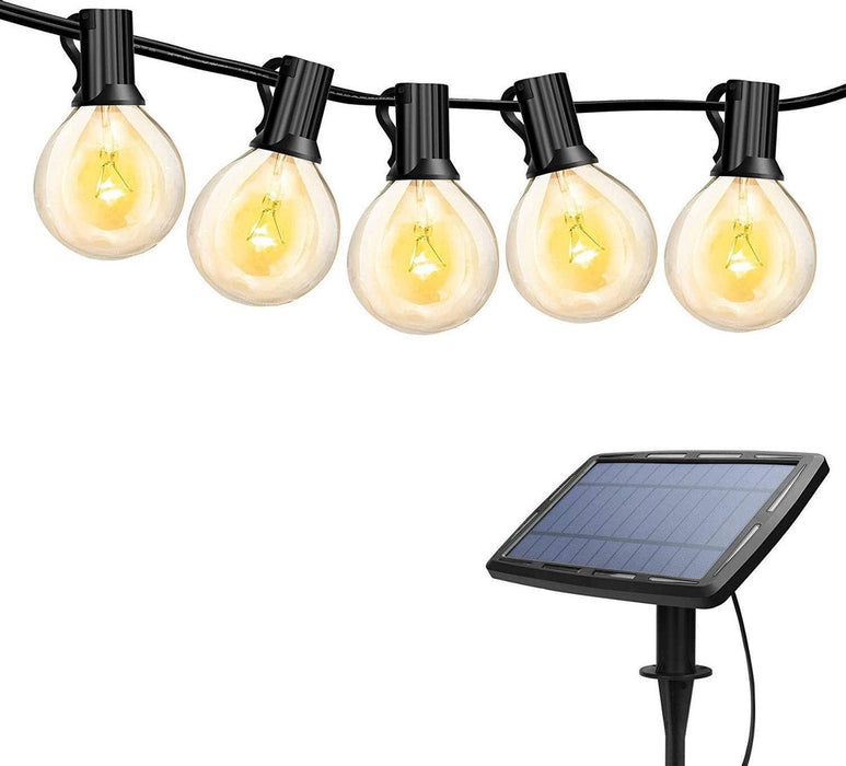 6m Lichtslinger zonne-energie met 10 Warm Witte LED Lampen