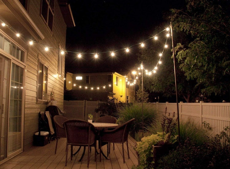 6m Lichtslinger zonne-energie met 10 Warm Witte LED Lampen