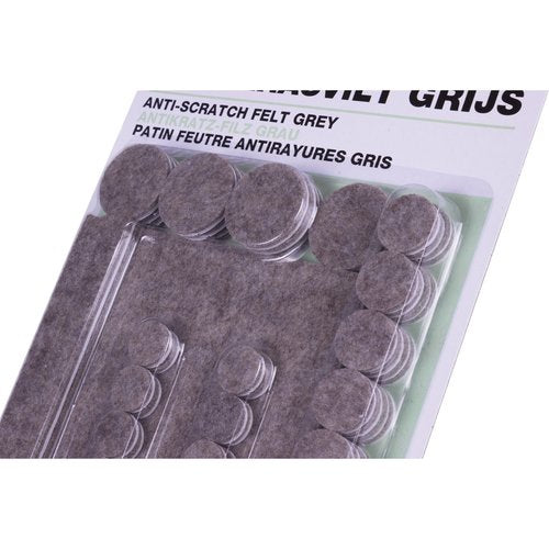 Antikras Meubelbeschermers Rubber Grijs Diverse Maten 80 stuks
