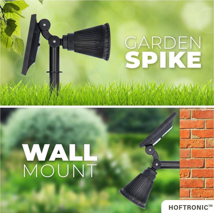 Buitenverlichting Tuinverlichting op Zonne-Energie 2in1 Prikspot Grondspot Wandlamp
