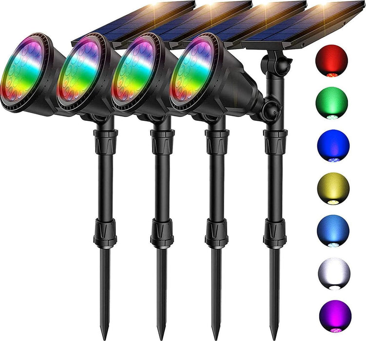 Buitenverlichting Tuinverlichting op Zonne-Energie 2in1 Prikspot Grondspot Wandlamp