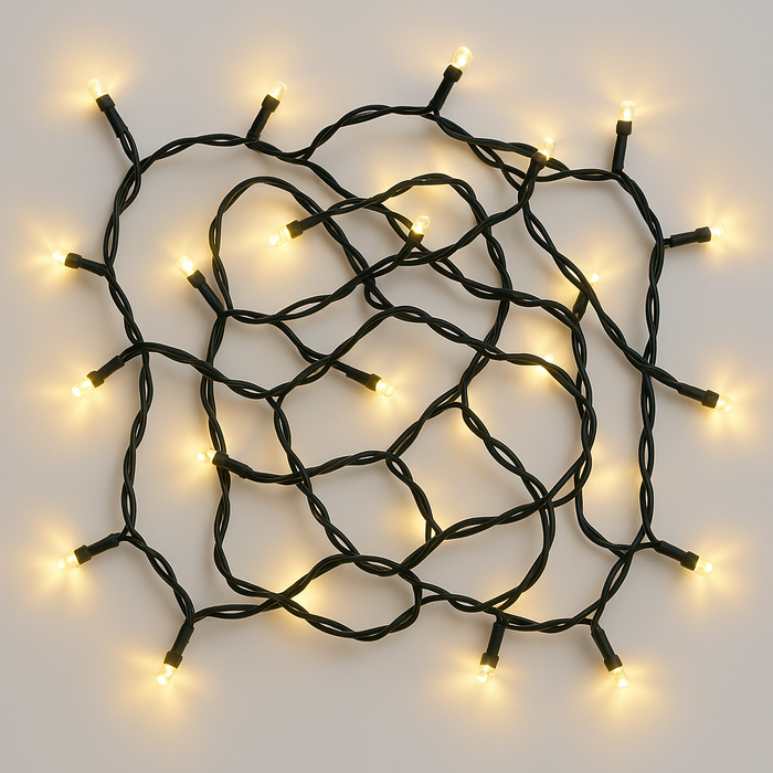 LED diamant lichtsnoer wit 200 LED 25 mtr IP44