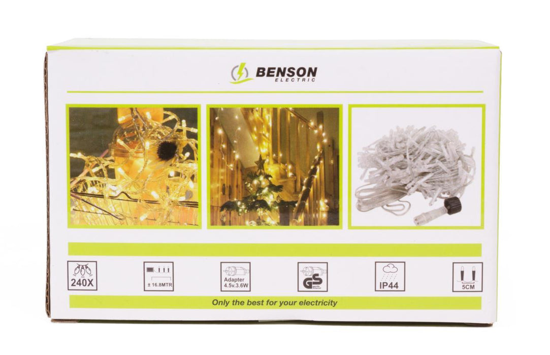 LED deco lichtsnoer 240 micro LED 16.8 mtr IP44