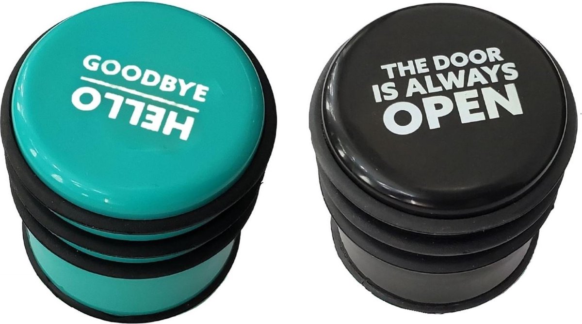 Deurstopper met Tekst Diameter 7.5 cm