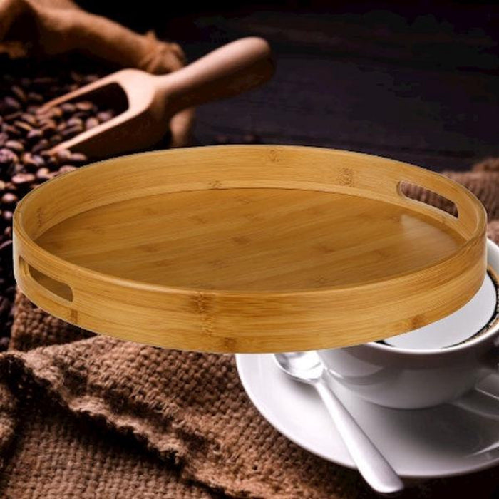 Bamboe Dienblad Bruin Ø 30 cm