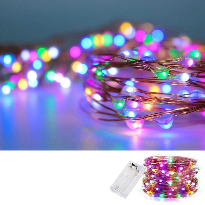 Fairy Lights Lampjes Slinger LED Lichtslinger 5M met 100LED in Kleur Op Batterijen String Light Kerstverlichting Sfeerverlichting Romantisch Licht