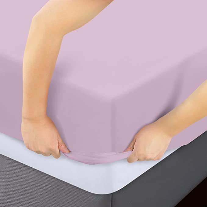 Hoeslaken Roze 160 x 200 cm