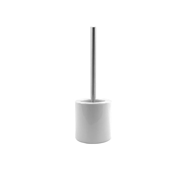 WC Borstel Keramiek met Houder - 40 cm - Wit