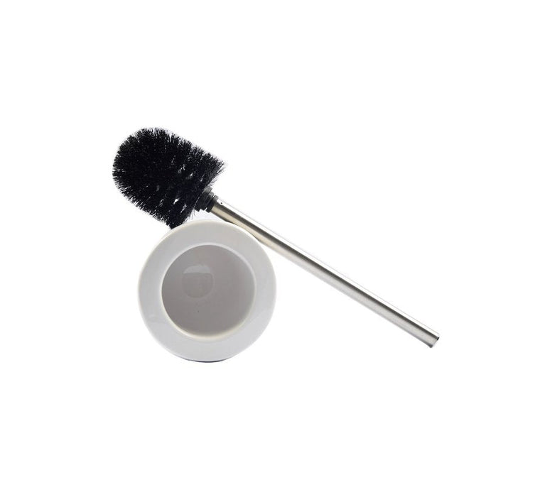 WC Borstel Keramiek met Houder - 40 cm - Wit