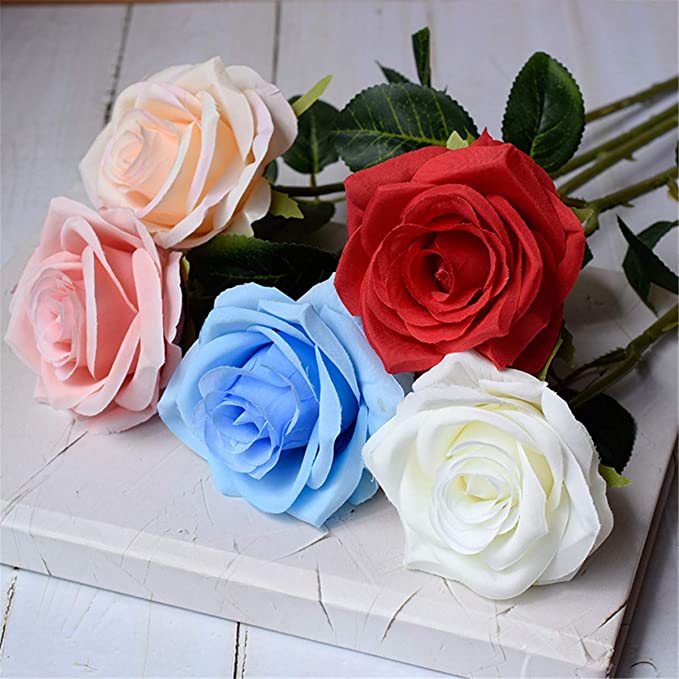 Kunstroos Roze 76 cm Kunstplant
