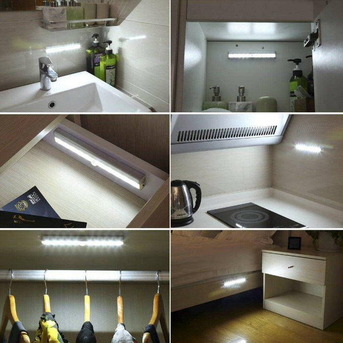 6 Stuks Led verlichting met bewegingssensor Kastverlichting Op Batterijen Trapverlichting Keukenverlichting 20CM Sensorlicht