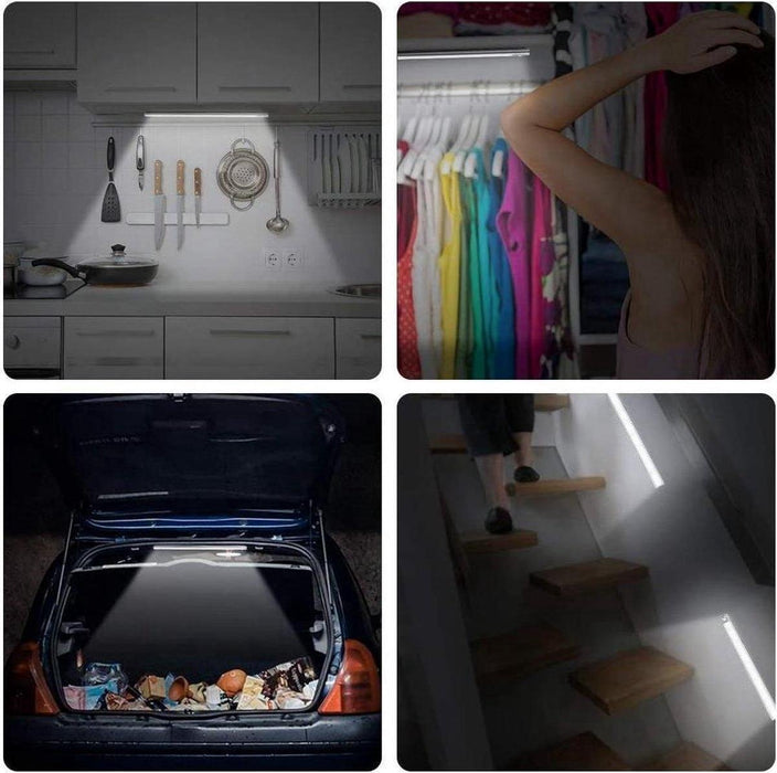 6 Stuks Led verlichting met bewegingssensor Kastverlichting Op Batterijen Trapverlichting Keukenverlichting 20CM Sensorlicht