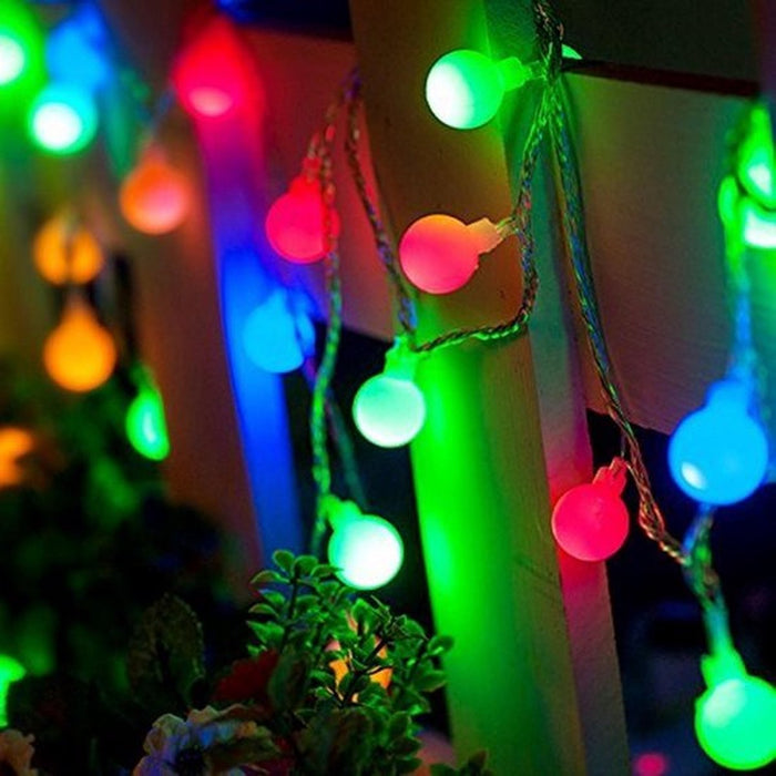 Lichtslinger 9M Mat met 50 RGB LED Lampen Batterijen