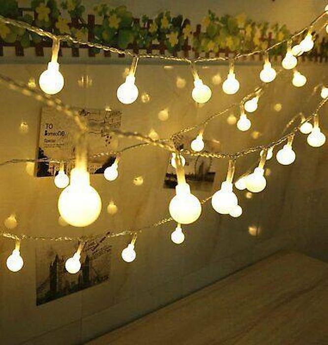 Lichtsnoer Zonne energie 10M 100 LED Waterdicht Lichtslinger Buitenverlichting Frosty