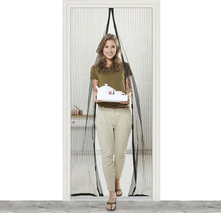 Magnetische Deurhor 2 stuks 210cm x 50 cm Insecten hor Vliegengordijn Deurhor Vliegengordijn Transparant