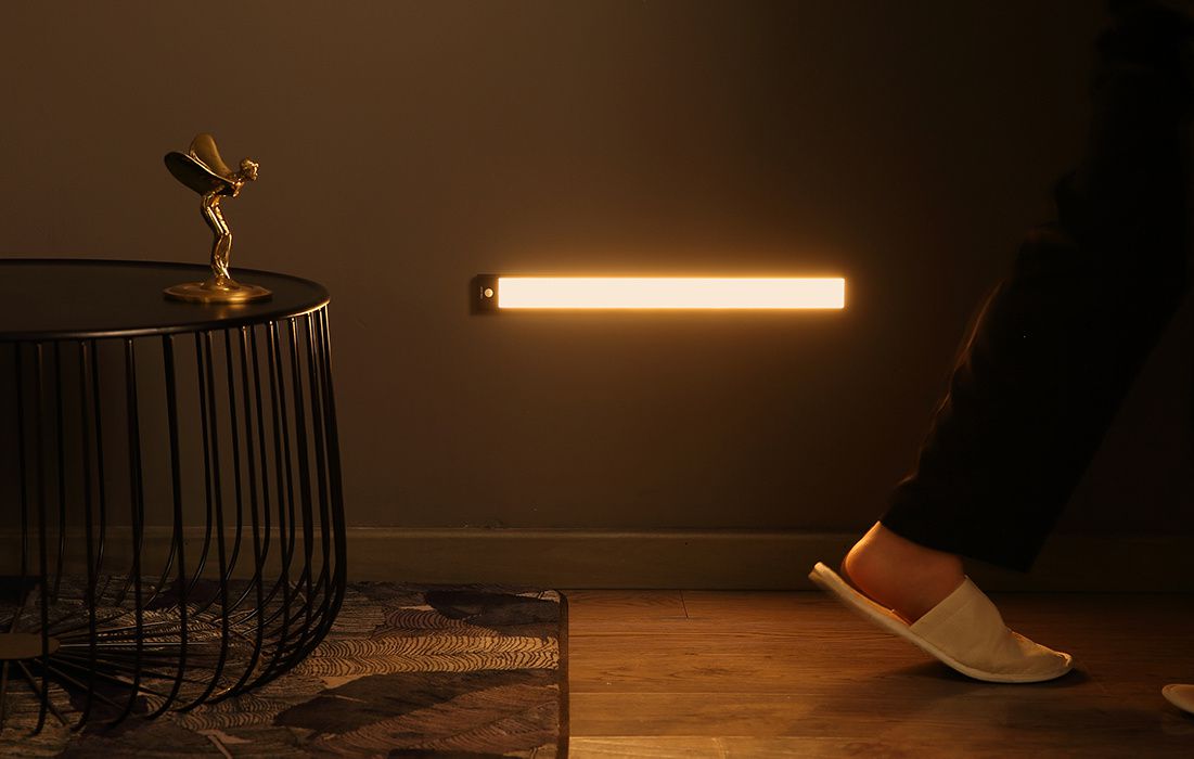 Led verlichting met bewegingssensor 20CM Zwart Kastverlichting Draadloos Trapverlichting Keukenverlichting