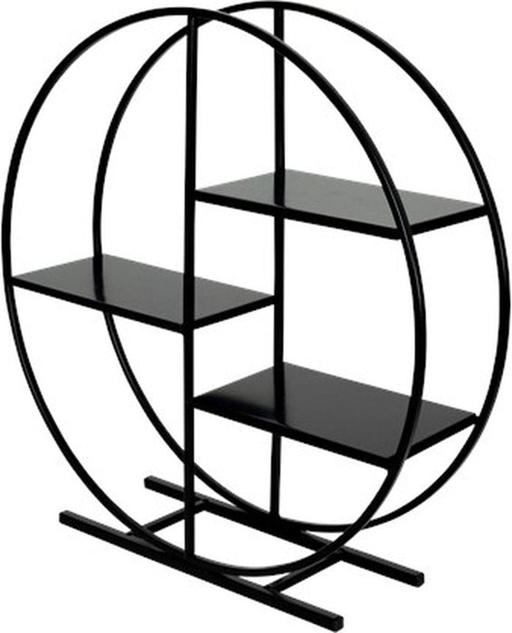 Ronde Wandkast Zwart 44 x 43 x 11 cm