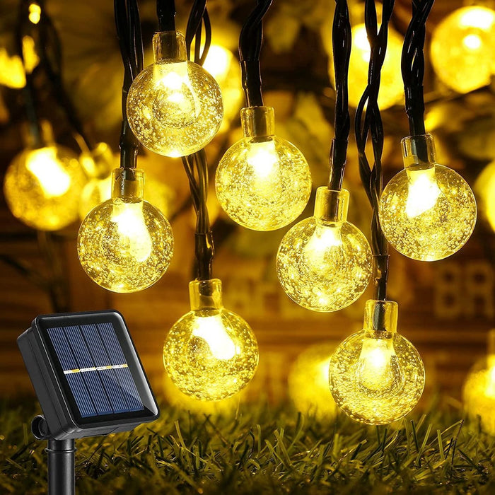 Lichtsnoer Zonne energie 10M 100 LED Waterdicht Lichtslinger Sfeerverlichting Buitenverlichting