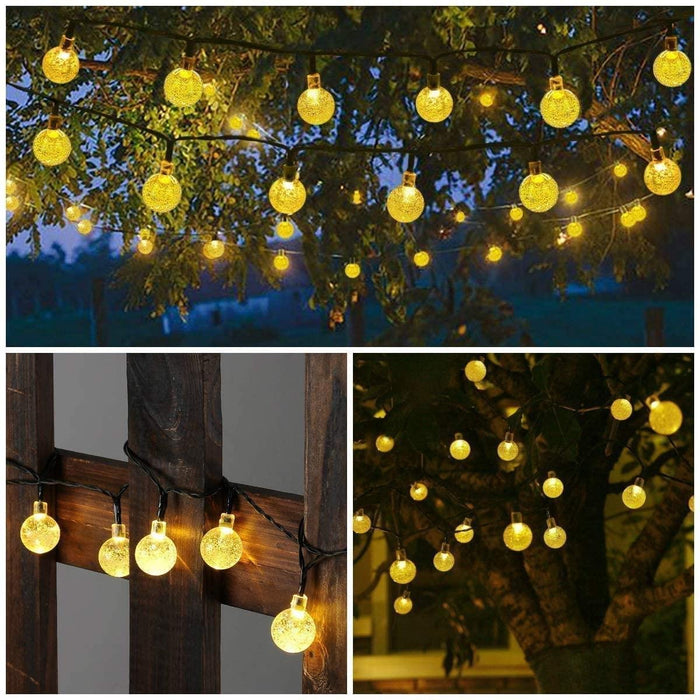 Lichtsnoer Zonne energie 10M 100 LED Waterdicht Lichtslinger Sfeerverlichting Buitenverlichting