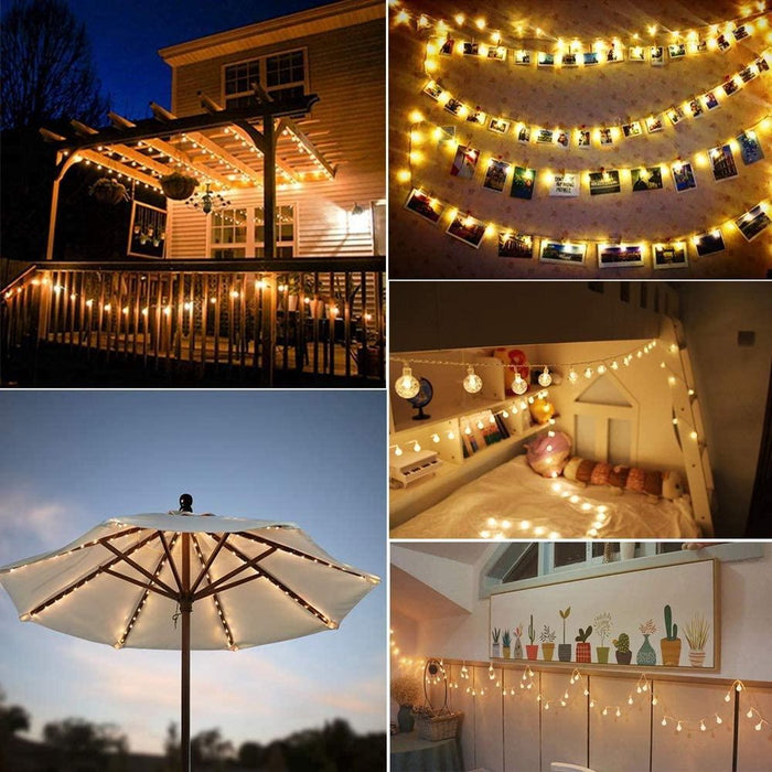 Lichtsnoer Zonne energie 10M 100 LED Waterdicht Lichtslinger Sfeerverlichting Buitenverlichting