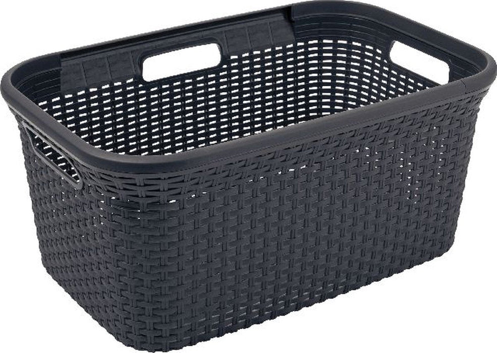 Wasmand Met Handvatten - Zwart - 45L