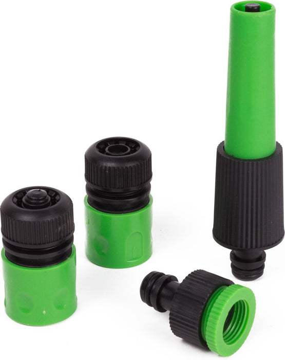 Waterkoppelset Inclusief Koppelingen en Spuitpistool 1/2" Soft 4 delig