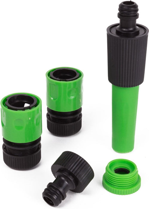 Waterkoppelset Inclusief Koppelingen en Spuitpistool 1/2" Soft 4 delig