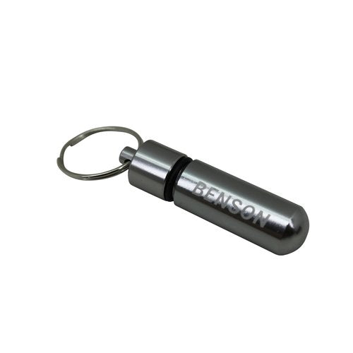 Zilveren Aluminium Pillendoosje voor Aan Sleutelhanger - 52 x - Ø 14 mm