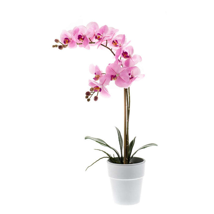 Kunstplant Vlinderorchideerose 56cm