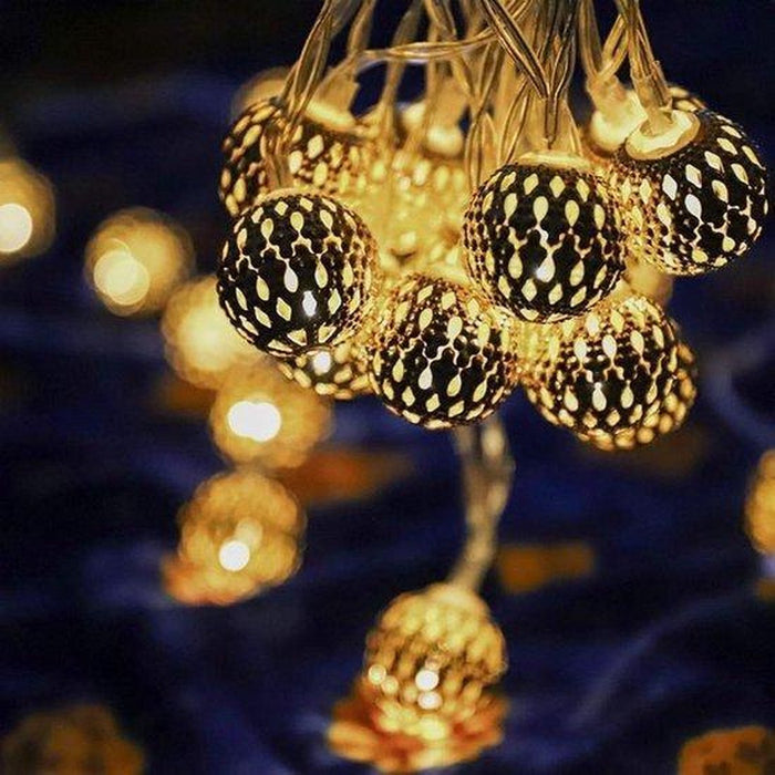 Lichtsnoer Zonne energie 10M 100 LED Waterdicht Lichtslinger Buitenverlichting Marrakesh