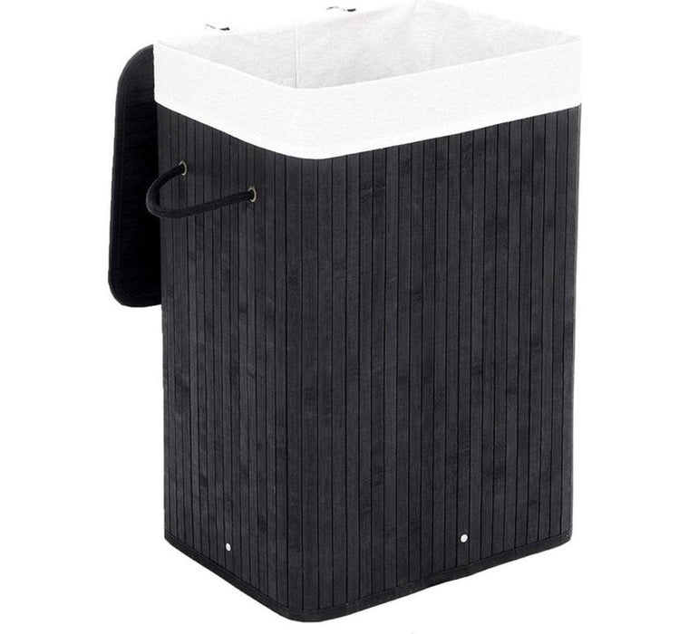 Bamboe Wasmand Zwart 65L