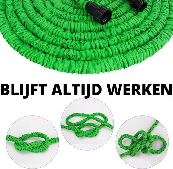 Tuinslang Tuinslag Flexibel 10 Meter Tuinslangen Uitrekbaar Met Koppelstuk 7 in 1 Sproeikop